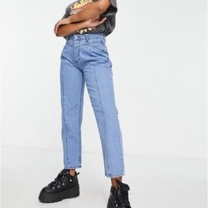 and now this mom jeans front seam